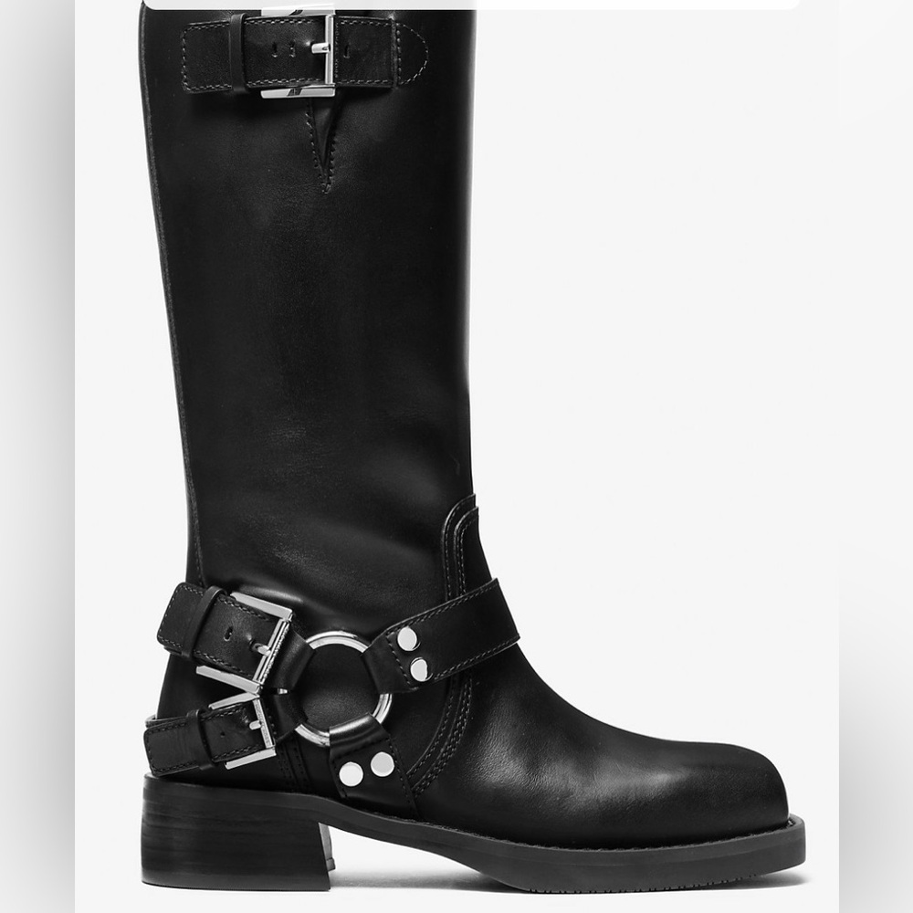 MICHAEL MICHAEL KORSCrosby Leather Moto Boot NIB size 8M - Picture 2 of 9